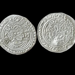 HUNNIC TRIBES,Nezak Huns.Shahi Tegin (Sri Shahi). AR Drachm Rare.