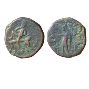 KUSHAN Huvishka couch-recliner tetradrachm with Four-arms Shiva  Rare